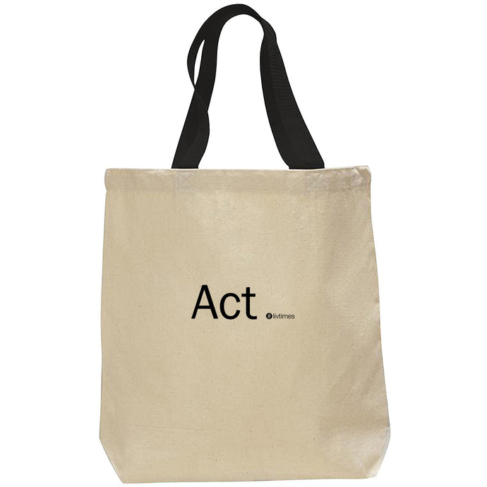 Livtimes Act Tote Bag Natural 